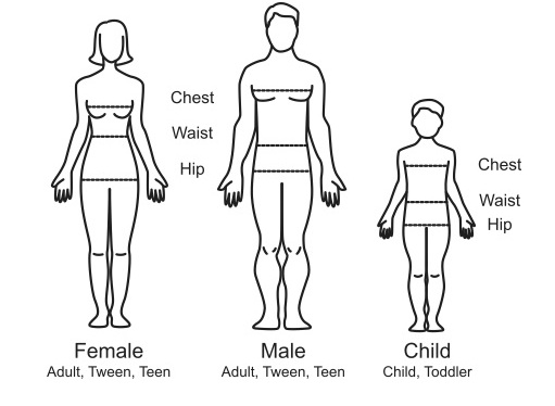 Fun Costumes Size Chart